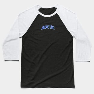 Avelle 3D Chrome Typeface Effect Baseball T-Shirt